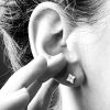 polaris studs tiny north star recycled sterling silver earrings mooki jewellery handmade unique
